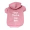 PINK Personalized Dog Hoodie - Baby Pink Custom Dog Sweatshirt - Pink Dog Apparel - Baby Pink Dog Coat product 1